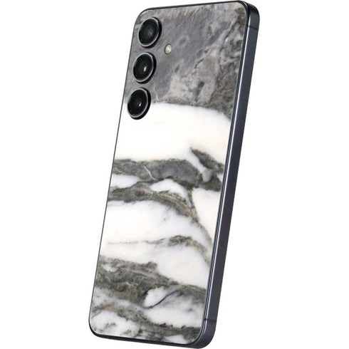 Grey Marbling Galaxy S25 Skin